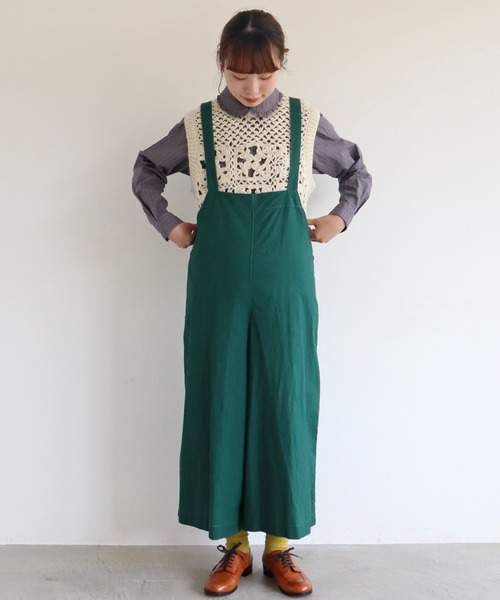 chambre de charme（シャンブルドゥシャーム）の「cdc ネパールハンドニット ”キンカン柄”ベスト（ベスト・レディース・オフホワイト/グレイッシュベージュ・FREE）」の18枚目の写真