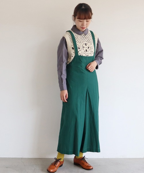 chambre de charme（シャンブルドゥシャーム）の「cdc ネパールハンドニット ”キンカン柄”ベスト（ベスト・レディース・オフホワイト/グレイッシュベージュ・FREE）」の19枚目の写真