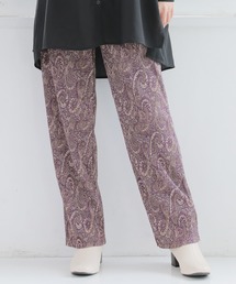 osharewalker | 【セルフカット】『ペイズリー柄プリーツパンツ』(その他パンツ)