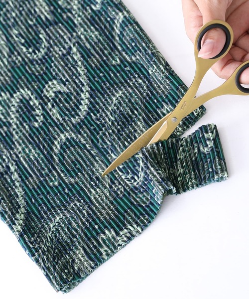 osharewalker（オシャレウォーカー）の「【廃盤】【セルフカット】『ペイズリー柄プリーツパンツ』（その他パンツ・レディース・パープル/ダークグリーン・2/1）」の14枚目の写真