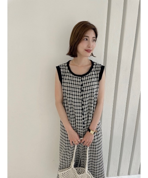 JUMELLE（ジュメロ）の「ジャガードワンピース（ワンピース・レディース・ブラック・FREE）」の7枚目の写真