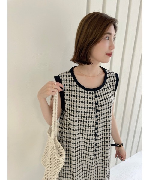 JUMELLE（ジュメロ）の「ジャガードワンピース（ワンピース・レディース・ブラック・FREE）」の9枚目の写真