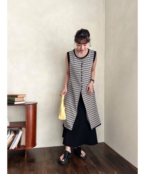 JUMELLE（ジュメロ）の「ジャガードワンピース（ワンピース・レディース・ブラック・FREE）」の6枚目の写真