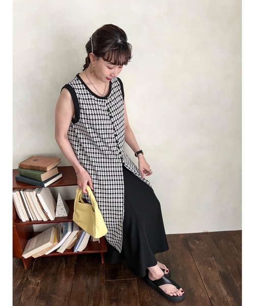 JUMELLE（ジュメロ）の「ジャガードワンピース（ワンピース・レディース・ブラック・FREE）」の3枚目の写真