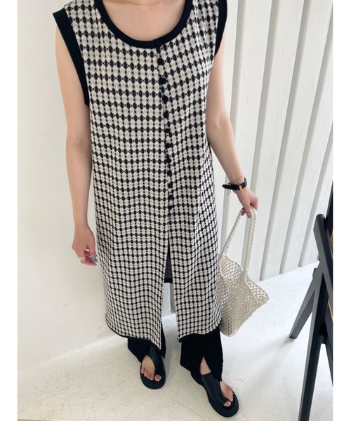 JUMELLE（ジュメロ）の「ジャガードワンピース（ワンピース・レディース・ブラック・FREE）」の20枚目の写真