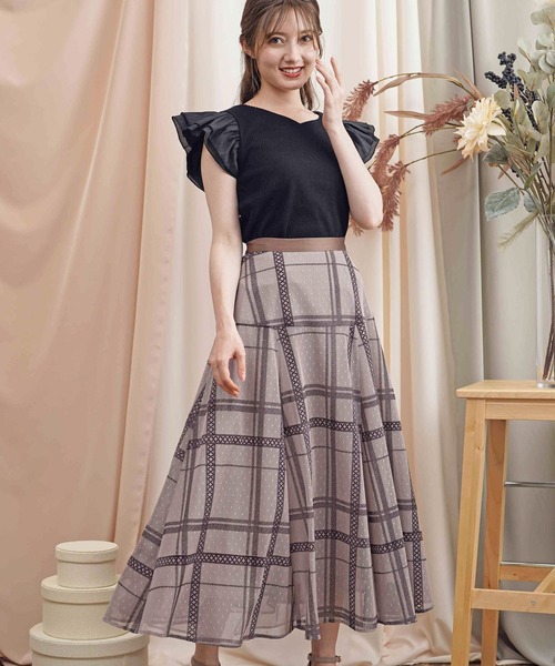 NOELA（ノエラ）の「袖フリル異素材カットソー（Tシャツ/カットソー・レディース・ブラック/ブラウン/ピンク・フリー）」の9枚目の写真