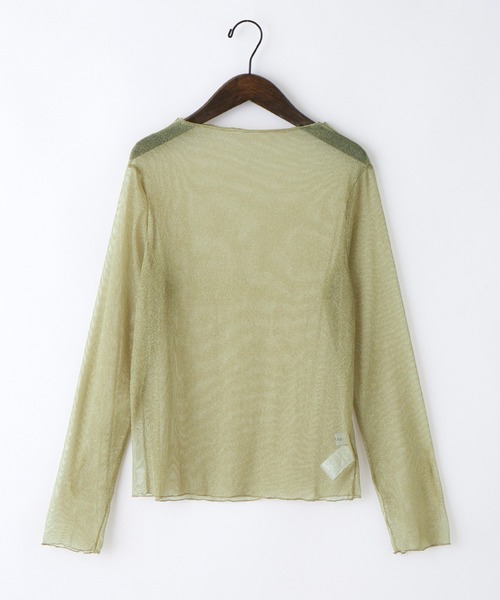 forksy.（フォルクシー）の「【forksy.】シアーラメチュールプルーオーバー（Tシャツ/カットソー・レディース・ブラック/オフホワイト/ライトグリーン/アイボリー・FREE）」の20枚目の写真