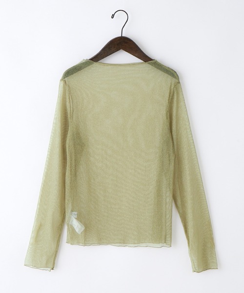 forksy.（フォルクシー）の「【forksy.】シアーラメチュールプルーオーバー（Tシャツ/カットソー・レディース・ブラック/オフホワイト/ライトグリーン/アイボリー・FREE）」の21枚目の写真