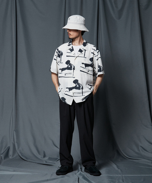 EDIFICE SELECT（エディフィスセレクト）の「【microdot / マイクロドット】別注 総柄プリント オープンカラーシャツ（シャツ/ブラウス・メンズ・ライトグリーン/ホワイト×ホワイト・LARGE/MEDIUM）」の7枚目の写真