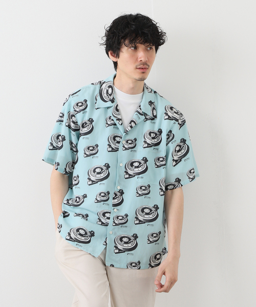 EDIFICE SELECT（エディフィスセレクト）の「【microdot / マイクロドット】別注 総柄プリント オープンカラーシャツ（シャツ/ブラウス・メンズ・ライトグリーン/ホワイト×ホワイト・LARGE/MEDIUM）」の11枚目の写真