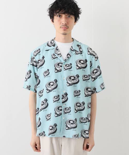 EDIFICE SELECT（エディフィスセレクト）の「【microdot / マイクロドット】別注 総柄プリント オープンカラーシャツ（シャツ/ブラウス・メンズ・ライトグリーン/ホワイト×ホワイト・LARGE/MEDIUM）」の12枚目の写真