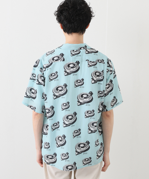 EDIFICE SELECT（エディフィスセレクト）の「【microdot / マイクロドット】別注 総柄プリント オープンカラーシャツ（シャツ/ブラウス・メンズ・ライトグリーン/ホワイト×ホワイト・LARGE/MEDIUM）」の14枚目の写真