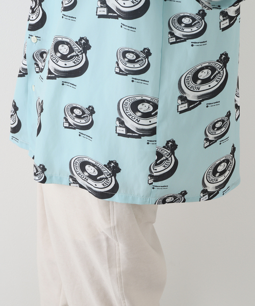 EDIFICE SELECT（エディフィスセレクト）の「【microdot / マイクロドット】別注 総柄プリント オープンカラーシャツ（シャツ/ブラウス・メンズ・ライトグリーン/ホワイト×ホワイト・LARGE/MEDIUM）」の21枚目の写真