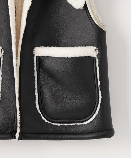 EMMEL REFINES フェイクファーベスト　ジレ　エメルリファインズ EMMEL REFINES フェイクファーベスト ジレ エメルリファインズ