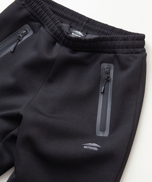 OUTDOOR PRODUCTS APPAREL(アウトドアプロダクツアパレル)の「防風 ダンボールジョガーパンツ ストレッチ テーパードシルエット ワンポイントブランドロゴ(スウェットパンツ・メンズ・ブラック/杢グレー・SMALL/MEDIUM/LARGE/X-LARGE)」の4枚目の写真