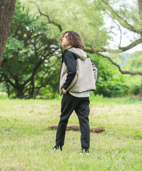 OUTDOOR PRODUCTS APPAREL(アウトドアプロダクツアパレル)の「防風 ダンボールジョガーパンツ ストレッチ テーパードシルエット ワンポイントブランドロゴ(スウェットパンツ・メンズ・ブラック/杢グレー・SMALL/MEDIUM/LARGE/X-LARGE)」の14枚目の写真