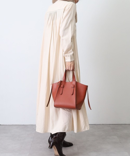 COOCO(クーコ)の「フェイクレザー差し込みハンドル2WAYトートバッグ(トートバッグ・レディース・ブラック/シルバー/グリーン/グレー系その他/レオパード/テラコッタ/アイボリー/ピンク/サックスブルー・9)」の17枚目の写真