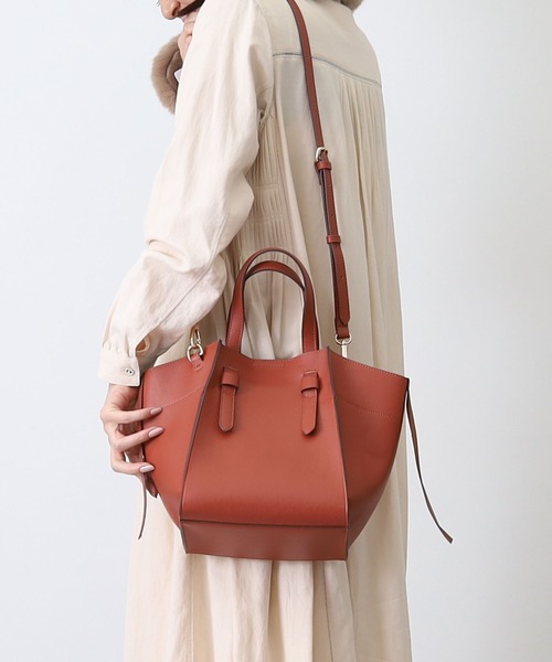 COOCO(クーコ)の「フェイクレザー差し込みハンドル2WAYトートバッグ(トートバッグ・レディース・ブラック/シルバー/グリーン/グレー系その他/レオパード/テラコッタ/アイボリー/ピンク/サックスブルー・9)」の18枚目の写真