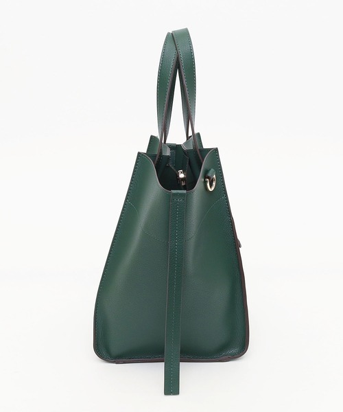 COOCO(クーコ)の「フェイクレザー差し込みハンドル2WAYトートバッグ(トートバッグ・レディース・ブラック/シルバー/グリーン/グレー系その他/レオパード/テラコッタ/アイボリー/ピンク/サックスブルー・9)」の19枚目の写真