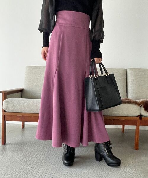 MAJESTIC LEGON(マジェスティックレゴン)の「クラシカルレースアップフレアスカート(スカート・レディース・ブラック系その他/ピンク/グレー/ブラック・SMALL/MEDIUM)」の1枚目の写真