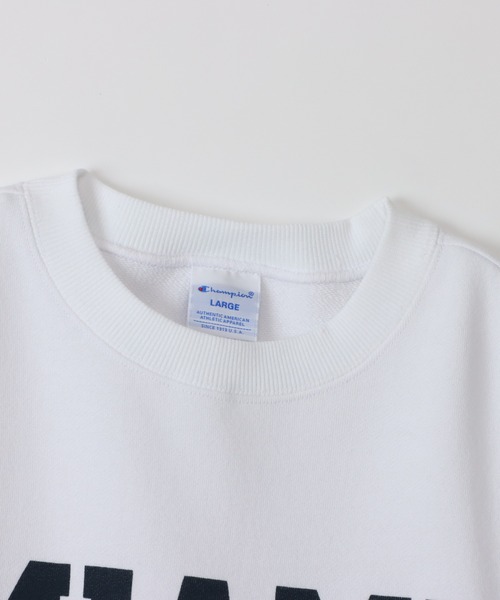 Champion(チャンピオン)の「【Champion/チャンピオン】メンズ ベーシック クルーネックスウェットシャツ(スウェット・メンズ・ホワイト/ダークグリーン/ブラック/グレー/ネイビー・MEDIUM/LARGE/X-LARGE/SMALL)」の8枚目の写真