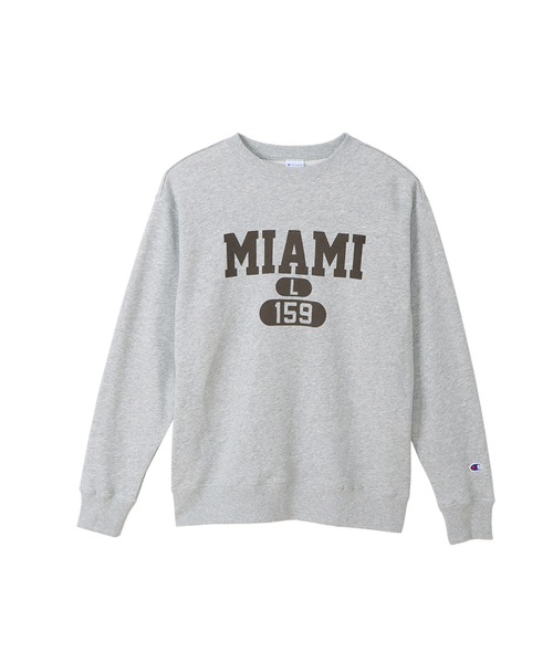 Champion(チャンピオン)の「【Champion/チャンピオン】メンズ ベーシック クルーネックスウェットシャツ(スウェット・メンズ・ホワイト/ダークグリーン/ブラック/グレー/ネイビー・MEDIUM/LARGE/X-LARGE/SMALL)」の18枚目の写真
