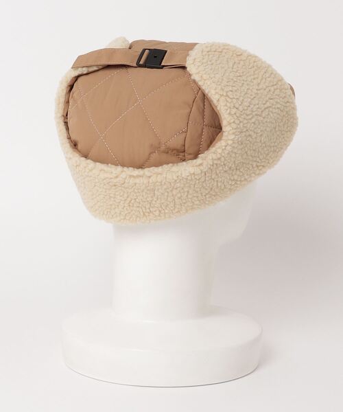 FUNALIVE(ファンアライブ)の「joujoulier キルティング×ボア フライトキャップ(キャップ・レディース・ブラウン/グリーン/ブラック・FREE)」の4枚目の写真