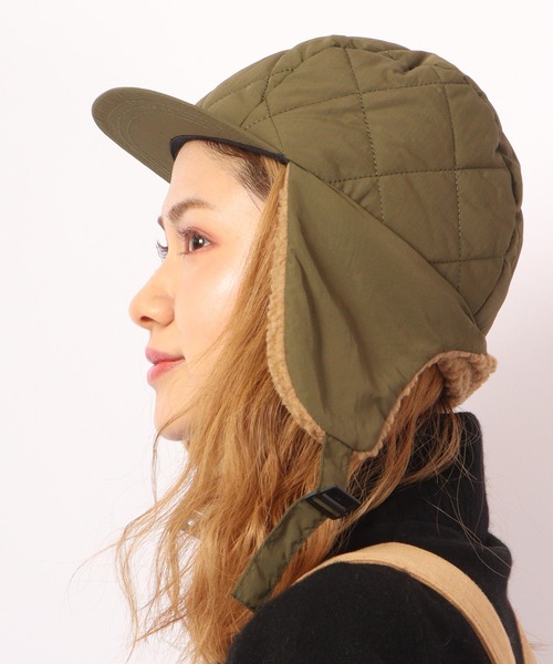 FUNALIVE(ファンアライブ)の「joujoulier キルティング×ボア フライトキャップ(キャップ・レディース・ブラウン/グリーン/ブラック・FREE)」の13枚目の写真