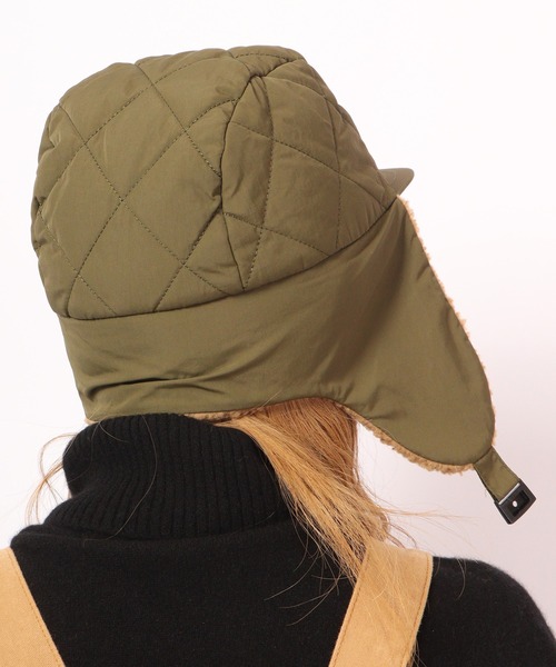 FUNALIVE(ファンアライブ)の「joujoulier キルティング×ボア フライトキャップ(キャップ・レディース・ブラウン/グリーン/ブラック・FREE)」の14枚目の写真