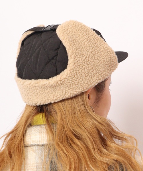 FUNALIVE(ファンアライブ)の「joujoulier キルティング×ボア フライトキャップ(キャップ・レディース・ブラウン/グリーン/ブラック・FREE)」の18枚目の写真