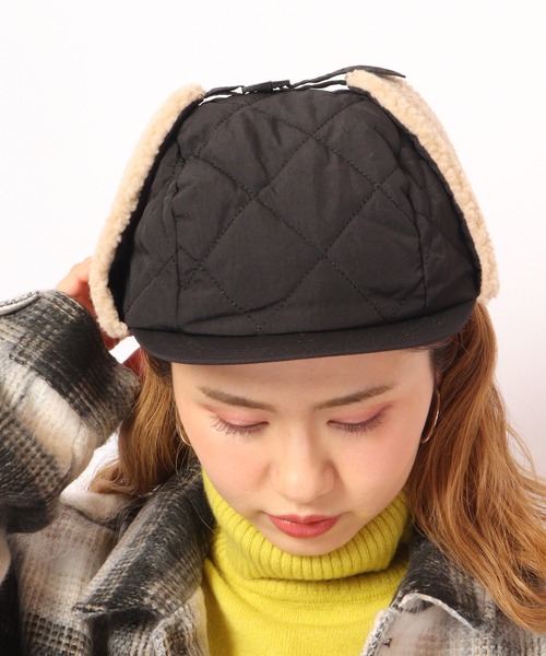 FUNALIVE(ファンアライブ)の「joujoulier キルティング×ボア フライトキャップ(キャップ・レディース・ブラウン/グリーン/ブラック・FREE)」の16枚目の写真