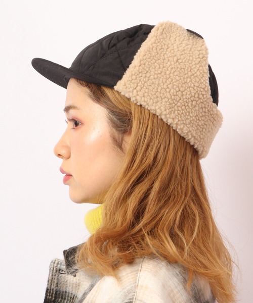 FUNALIVE(ファンアライブ)の「joujoulier キルティング×ボア フライトキャップ(キャップ・レディース・ブラウン/グリーン/ブラック・FREE)」の17枚目の写真