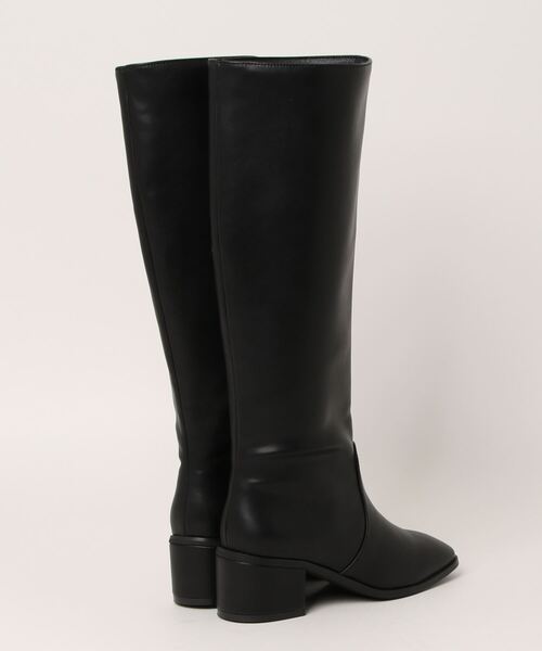 natural couture（ナチュラルクチュール）の「ヒール付きロングブーツ（ブーツ・レディース・ブラック/ブラウン・SMALL/MEDIUM/LARGE）」の4枚目の写真