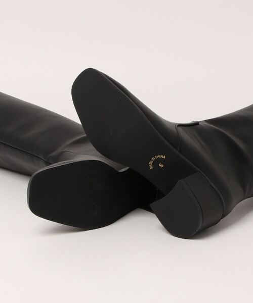 natural couture（ナチュラルクチュール）の「ヒール付きロングブーツ（ブーツ・レディース・ブラック/ブラウン・SMALL/MEDIUM/LARGE）」の3枚目の写真