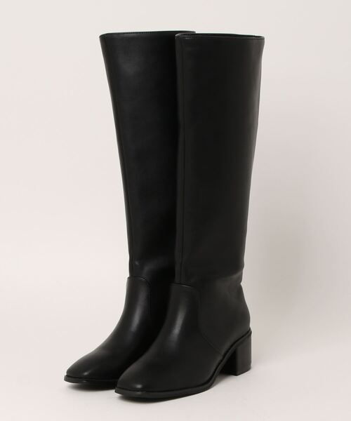 natural couture（ナチュラルクチュール）の「ヒール付きロングブーツ（ブーツ・レディース・ブラック/ブラウン・SMALL/MEDIUM/LARGE）」の5枚目の写真
