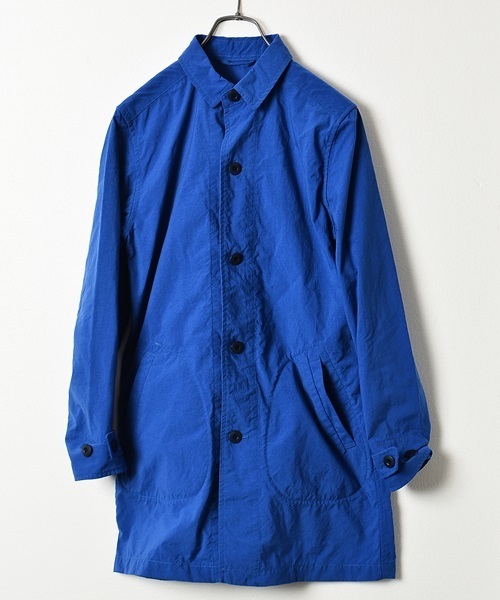 SHIPS JET BLUE（シップスジェットブルー）の「★★SHIPS JET BLUE(シップス ジェットブルー): ナイロンオックス ショップシャツコート（ステンカラーコート・メンズ・ベージュ/ブルー/ネイビー・MEDIUM/SMALL/LARGE）」の3枚目の写真