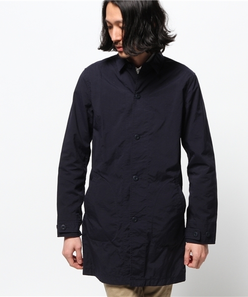 SHIPS JET BLUE（シップスジェットブルー）の「★★SHIPS JET BLUE(シップス ジェットブルー): ナイロンオックス ショップシャツコート（ステンカラーコート・メンズ・ベージュ/ブルー/ネイビー・MEDIUM/SMALL/LARGE）」の12枚目の写真