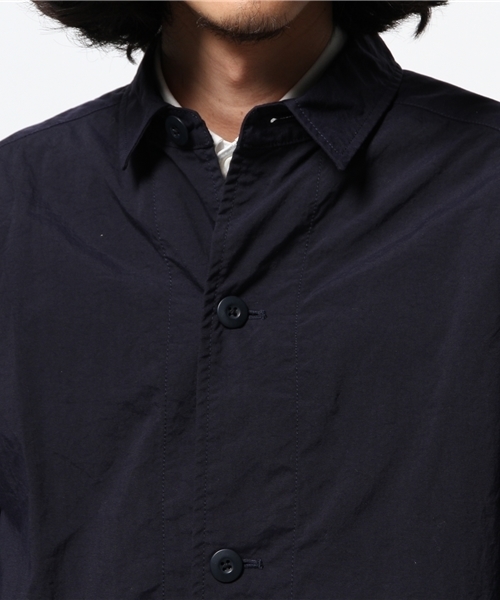 SHIPS JET BLUE（シップスジェットブルー）の「★★SHIPS JET BLUE(シップス ジェットブルー): ナイロンオックス ショップシャツコート（ステンカラーコート・メンズ・ベージュ/ブルー/ネイビー・MEDIUM/SMALL/LARGE）」の8枚目の写真