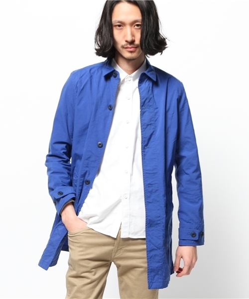 SHIPS JET BLUE（シップスジェットブルー）の「★★SHIPS JET BLUE(シップス ジェットブルー): ナイロンオックス ショップシャツコート（ステンカラーコート・メンズ・ベージュ/ブルー/ネイビー・MEDIUM/SMALL/LARGE）」の17枚目の写真