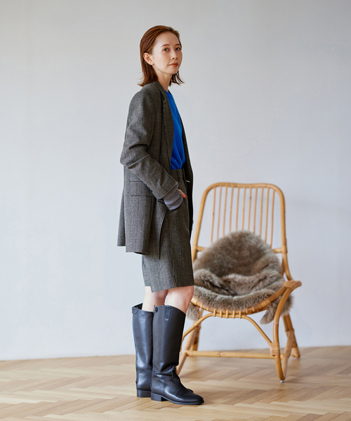 JOURNAL STANDARD（ジャーナルスタンダード）の「ウールミックスハーフパンツ（その他パンツ・レディース・チャコールグレー/ブラック/タン・38/36）」の8枚目の写真