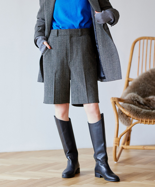 JOURNAL STANDARD（ジャーナルスタンダード）の「ウールミックスハーフパンツ（その他パンツ・レディース・チャコールグレー/ブラック/タン・38/36）」の18枚目の写真