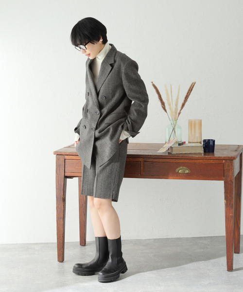 JOURNAL STANDARD（ジャーナルスタンダード）の「ウールミックスハーフパンツ（その他パンツ・レディース・チャコールグレー/ブラック/タン・38/36）」の15枚目の写真