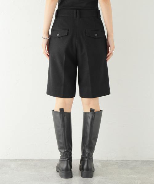 JOURNAL STANDARD（ジャーナルスタンダード）の「ウールミックスハーフパンツ（その他パンツ・レディース・チャコールグレー/ブラック/タン・38/36）」の16枚目の写真