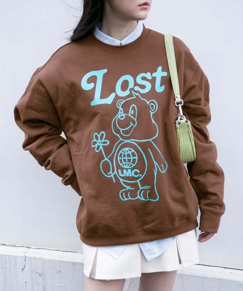 LMCの「【UNISEX】LMC/フラワーベアプルオーバー 2123474(スウェット・メンズ・クリーム/ネイビー/ブラウン・MEDIUM/LARGE/X-LARGE/SMALL)」の1枚目の写真