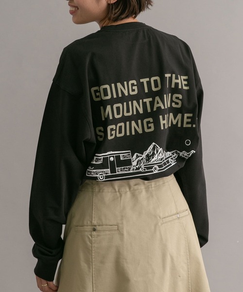 EKAL（エカル）の「EKAL　GMGH LS T-shirts（Tシャツ/カットソー・メンズ・ホワイト/ブラック・MEDIUM/LARGE）」の2枚目の写真