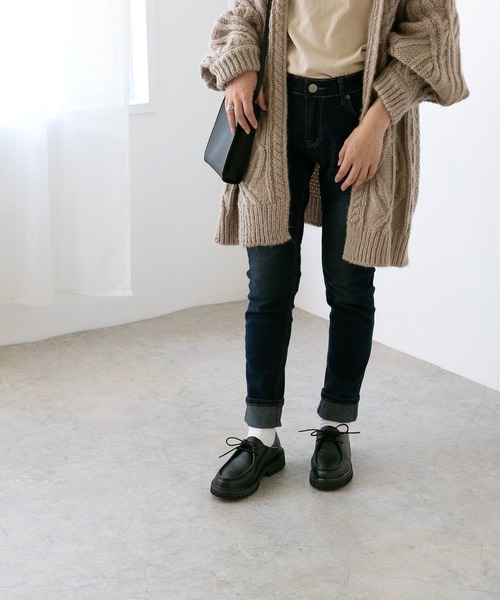 mooimooi(モーイモーイ)の「チロリアンシューズ(モカシン/デッキシューズ・レディース・ブラック/ベージュ/ナチュラル・LL/3L/S/M/L/XS)」の20枚目の写真