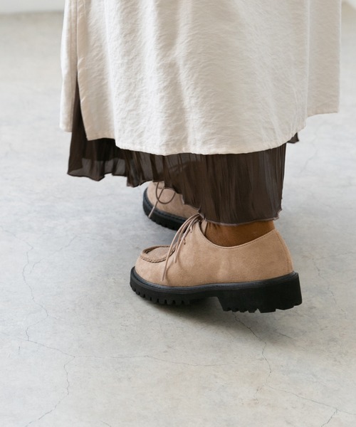 mooimooi(モーイモーイ)の「チロリアンシューズ(モカシン/デッキシューズ・レディース・ブラック/ベージュ/ナチュラル・LL/3L/S/M/L/XS)」の19枚目の写真