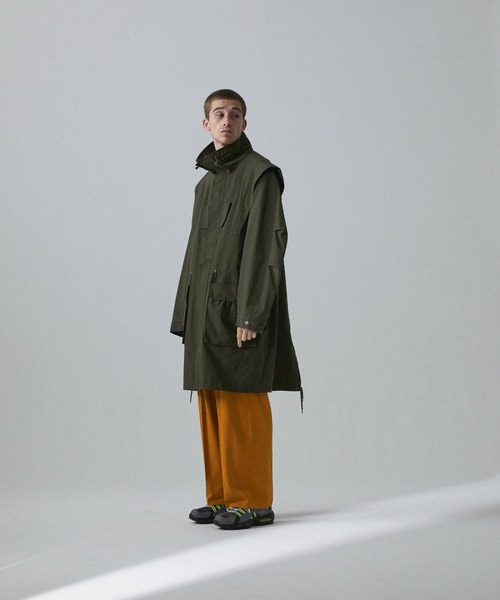 Iroquois（イロコイ）の「HI DENSITY WEATHER CO（モッズコート・メンズ・レッド/カーキ/ブラック・3/2/1）」の11枚目の写真
