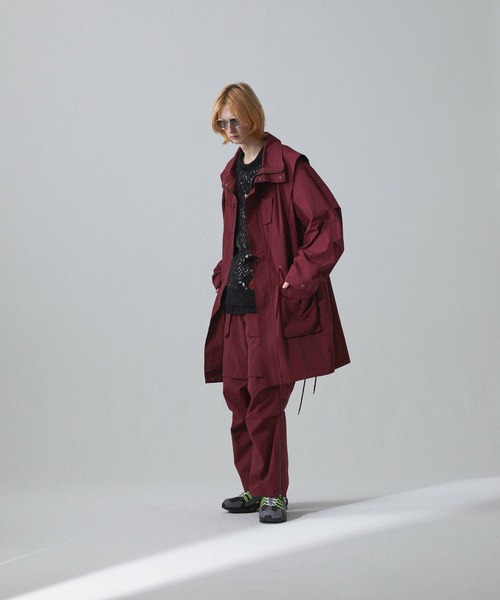 Iroquois（イロコイ）の「HI DENSITY WEATHER CO（モッズコート・メンズ・レッド/カーキ/ブラック・3/2/1）」の15枚目の写真