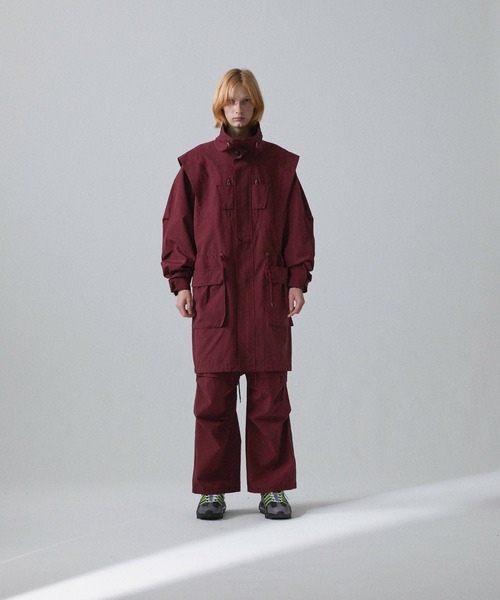 Iroquois（イロコイ）の「HI DENSITY WEATHER CO（モッズコート・メンズ・レッド/カーキ/ブラック・3/2/1）」の18枚目の写真